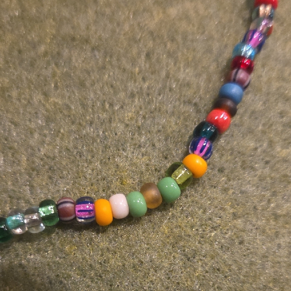 Multicolor Beaded Necklace - Picture 6 of 11